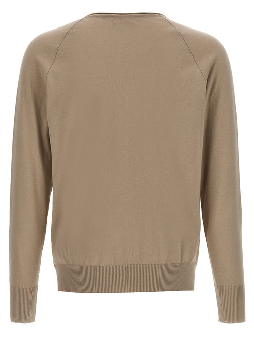Beige Cotton Cardigan