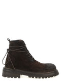 Brown Cotton Chelsea Boots