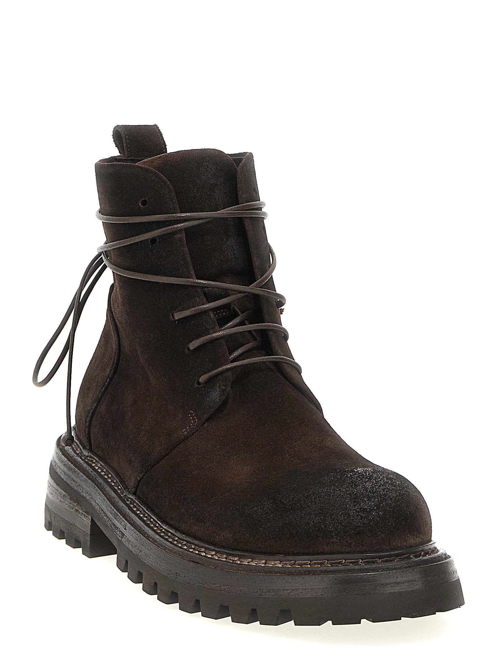 Brown Cotton Chelsea Boots