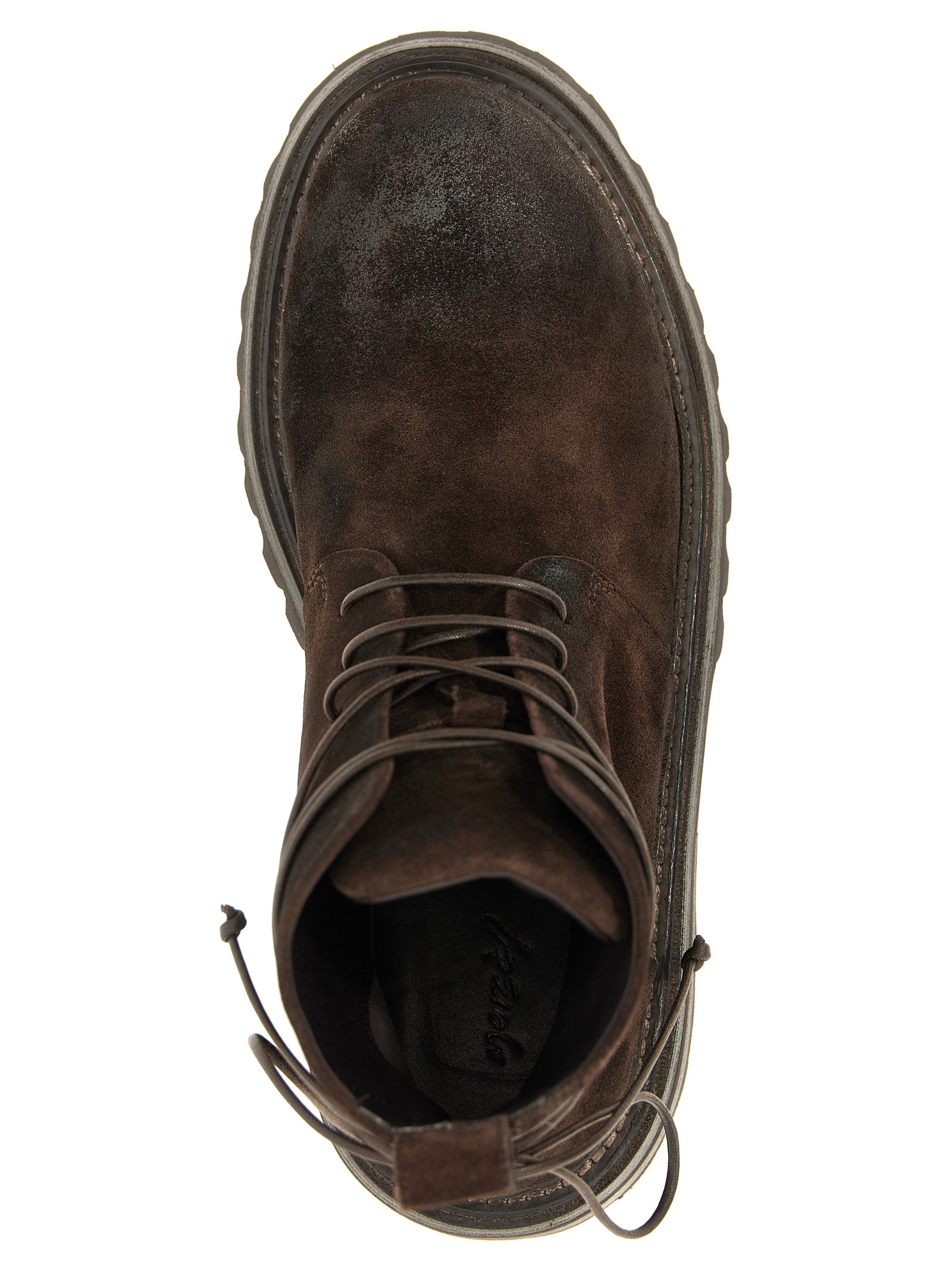 Brown Cotton Chelsea Boots