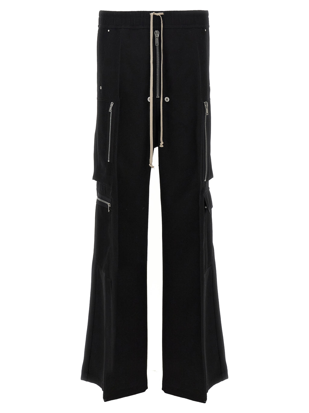 Black Wool Cargo Pants