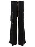 Black Wool Cargo Pants