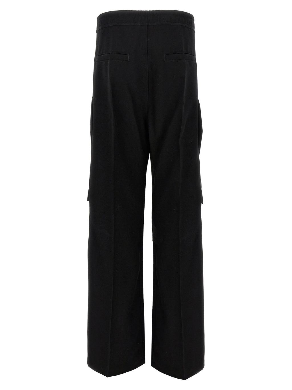 Black Wool Cargo Pants
