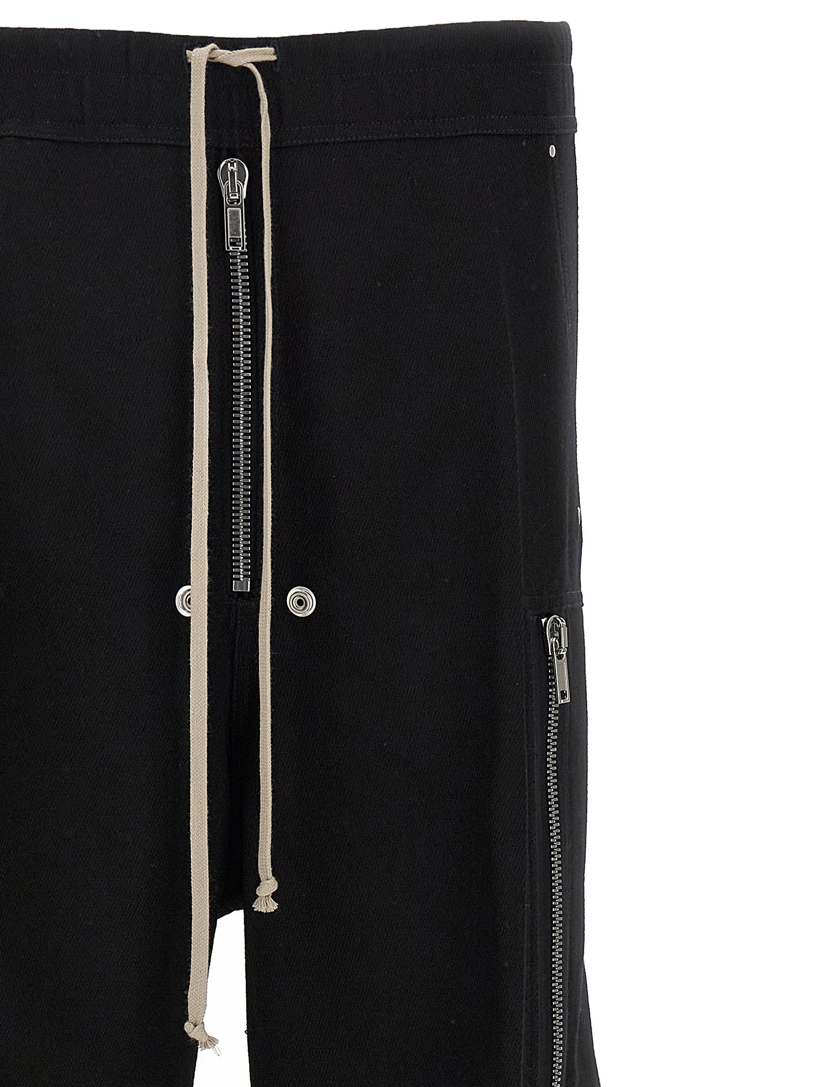 Black Wool Cargo Pants