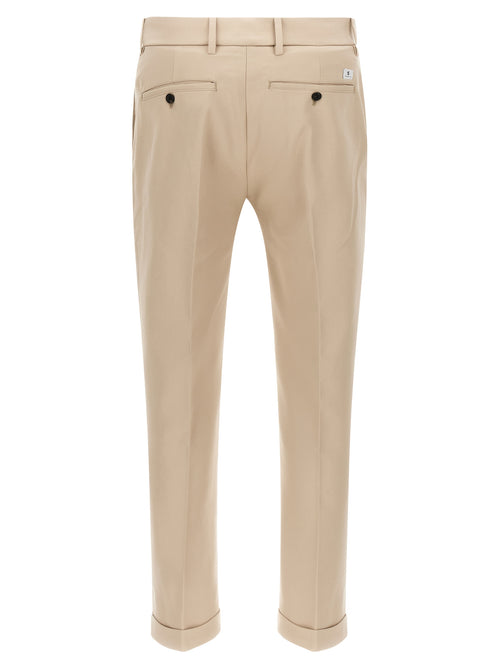Beige Cotton Chino Pants