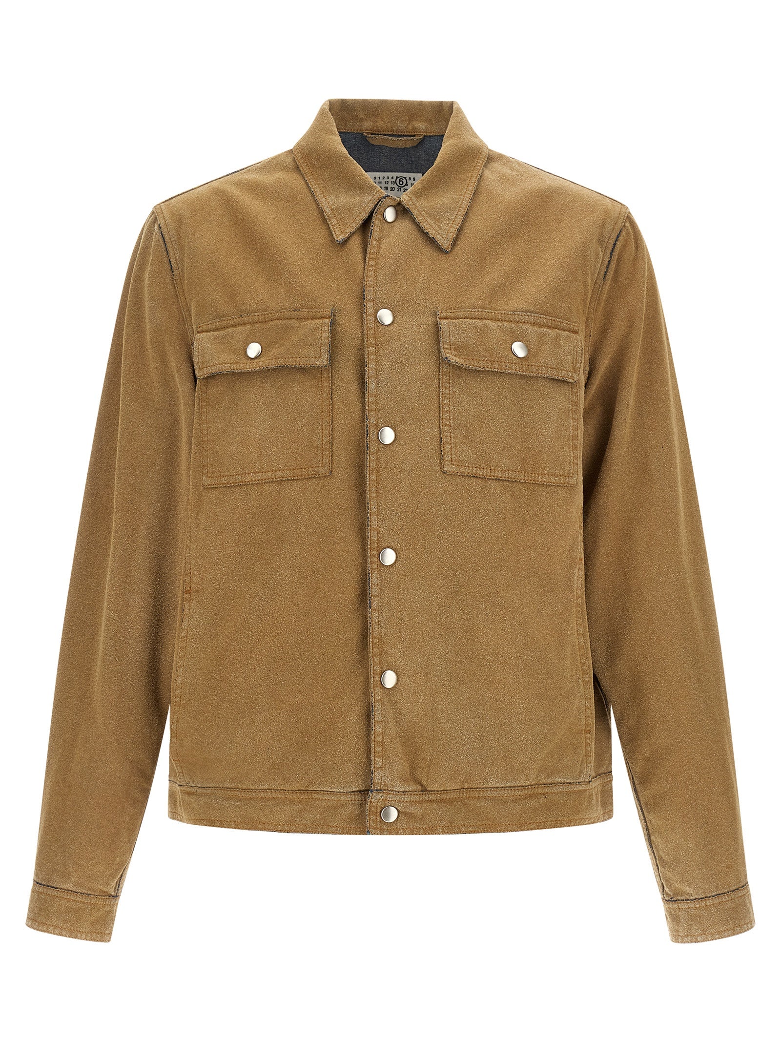 Beige Cotton Denim Jacket