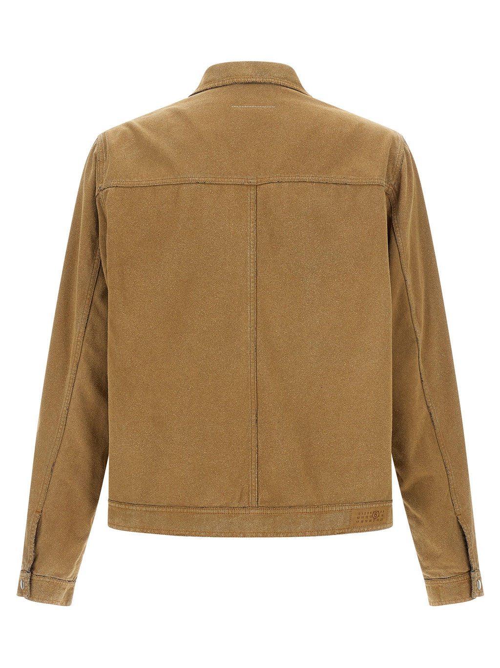 Beige Cotton Denim Jacket