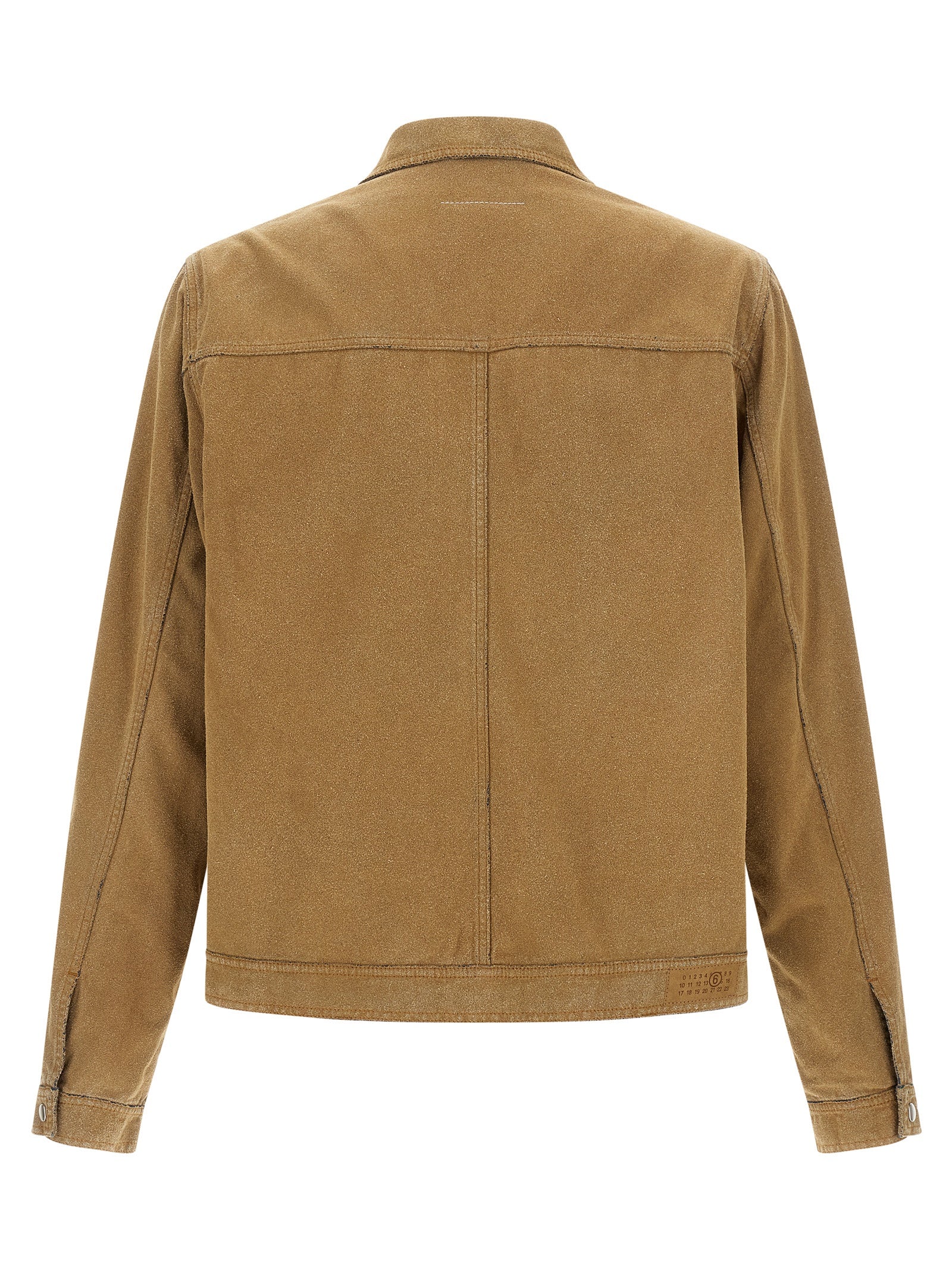 Beige Cotton Denim Jacket