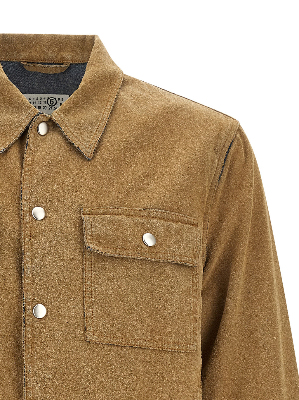 Beige Cotton Denim Jacket