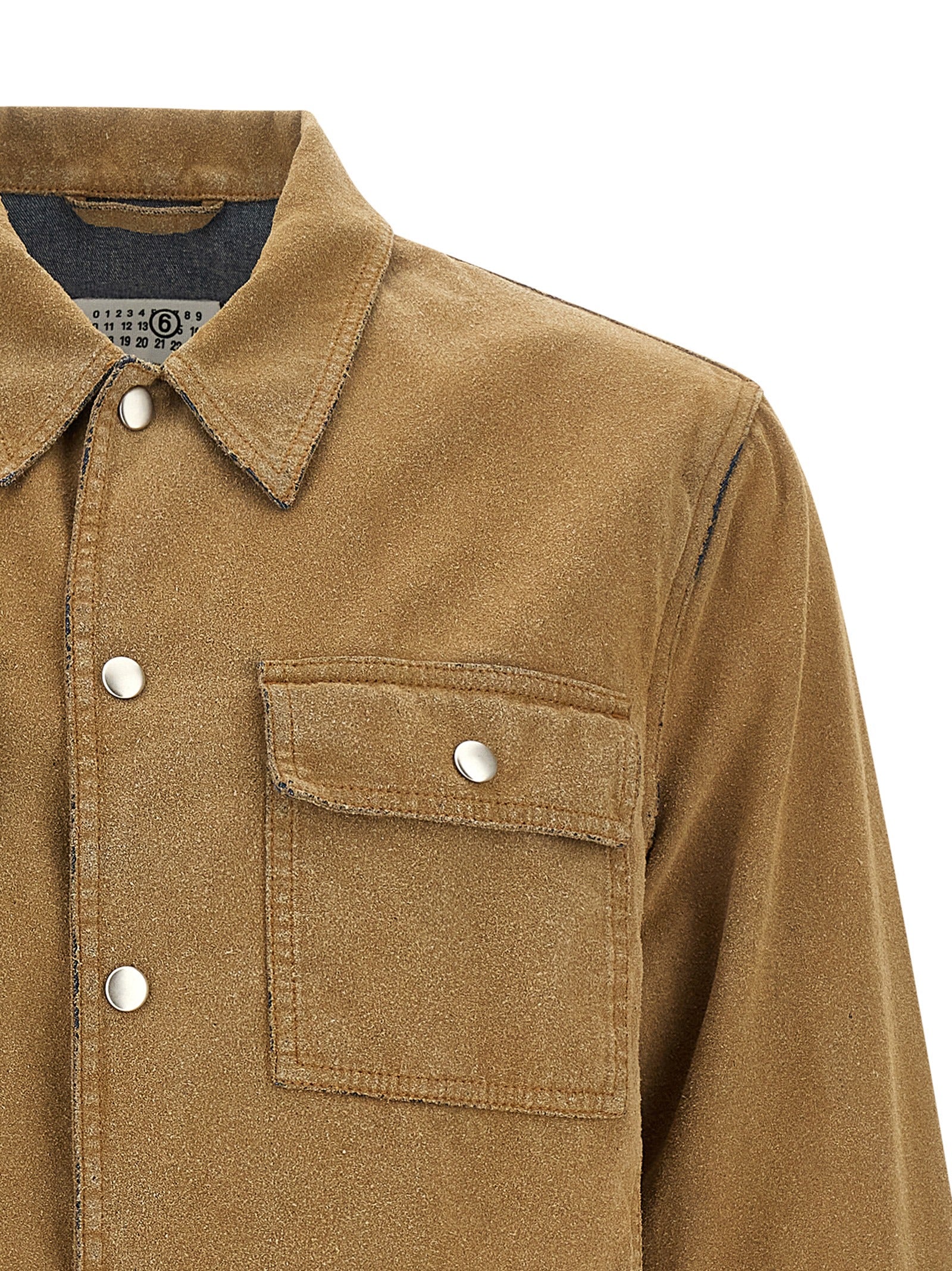 Beige Cotton Denim Jacket