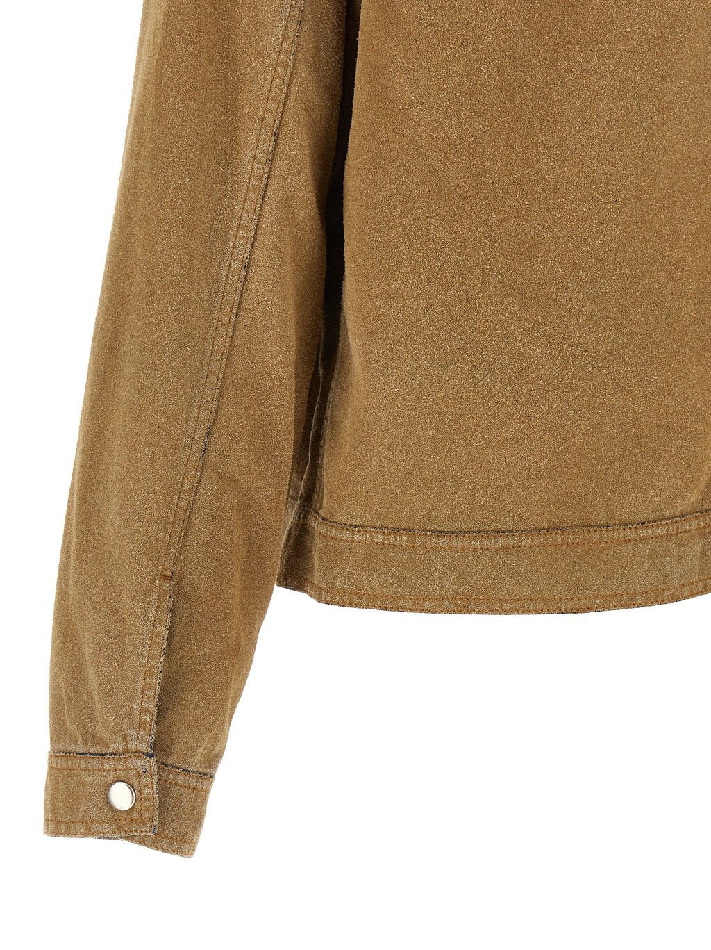 Beige Cotton Denim Jacket