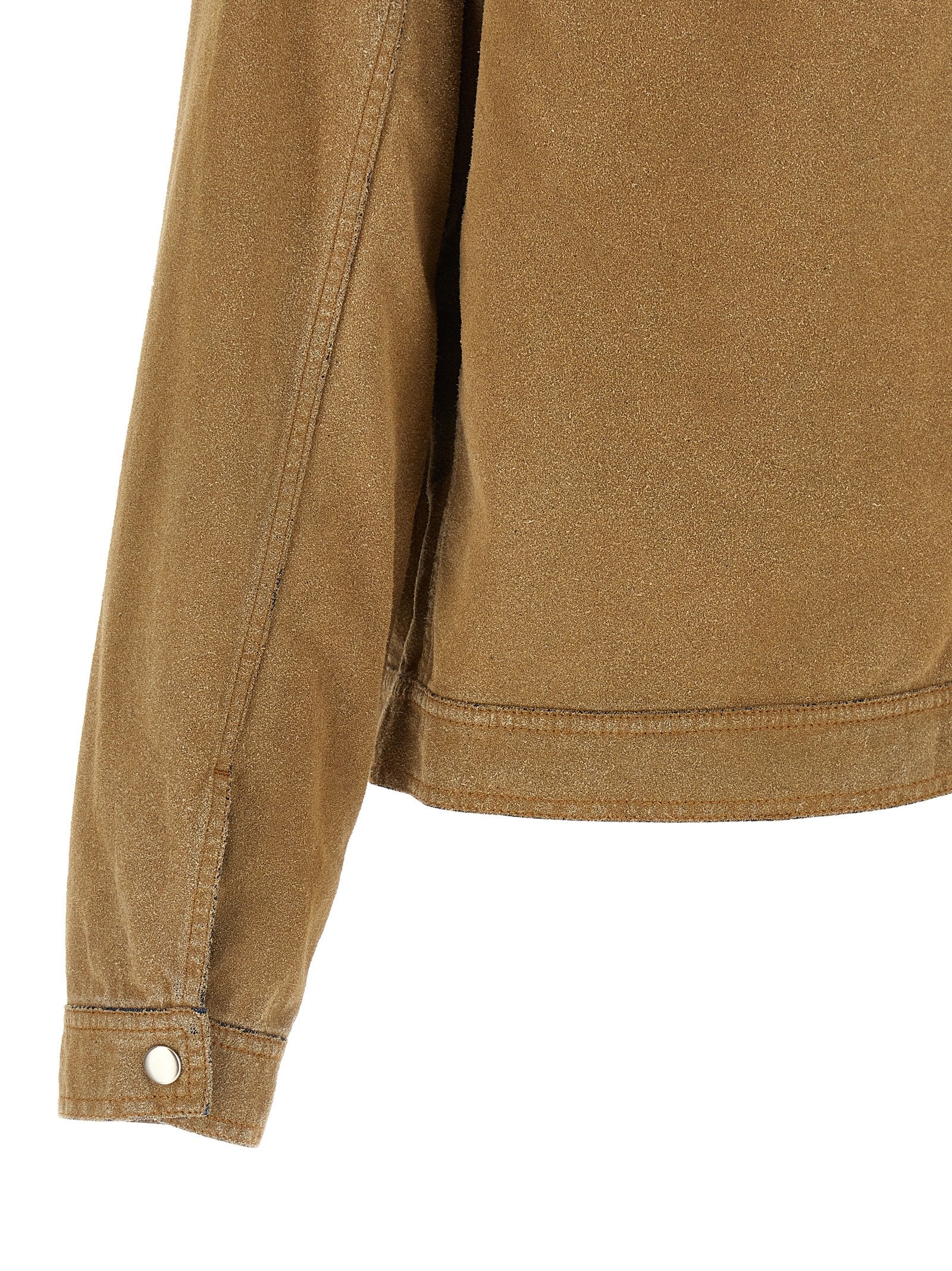 Beige Cotton Denim Jacket