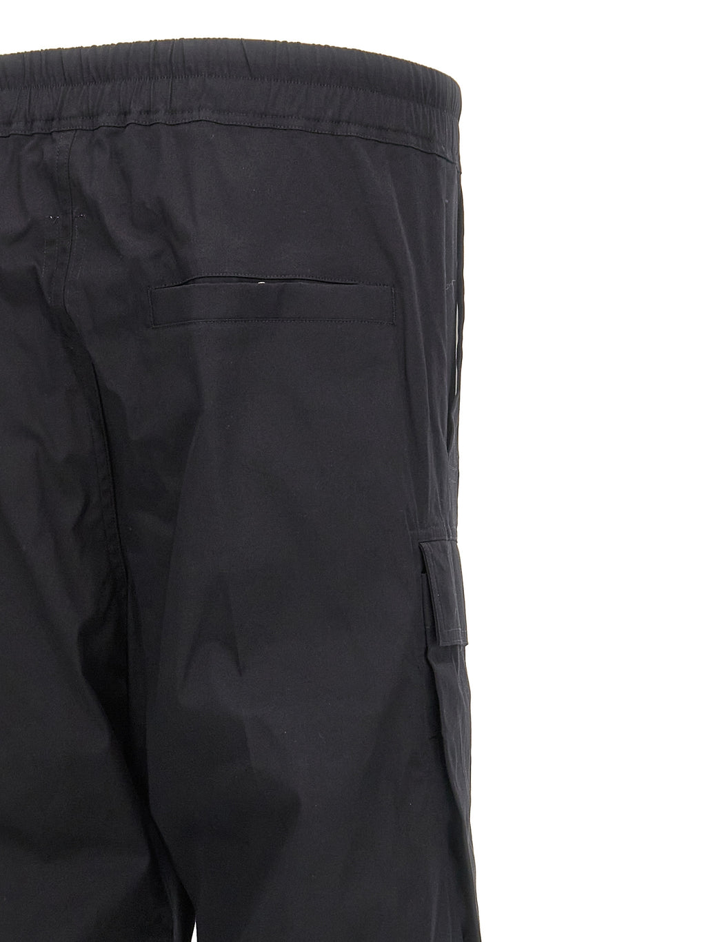 Black Cotton Cargo Pants