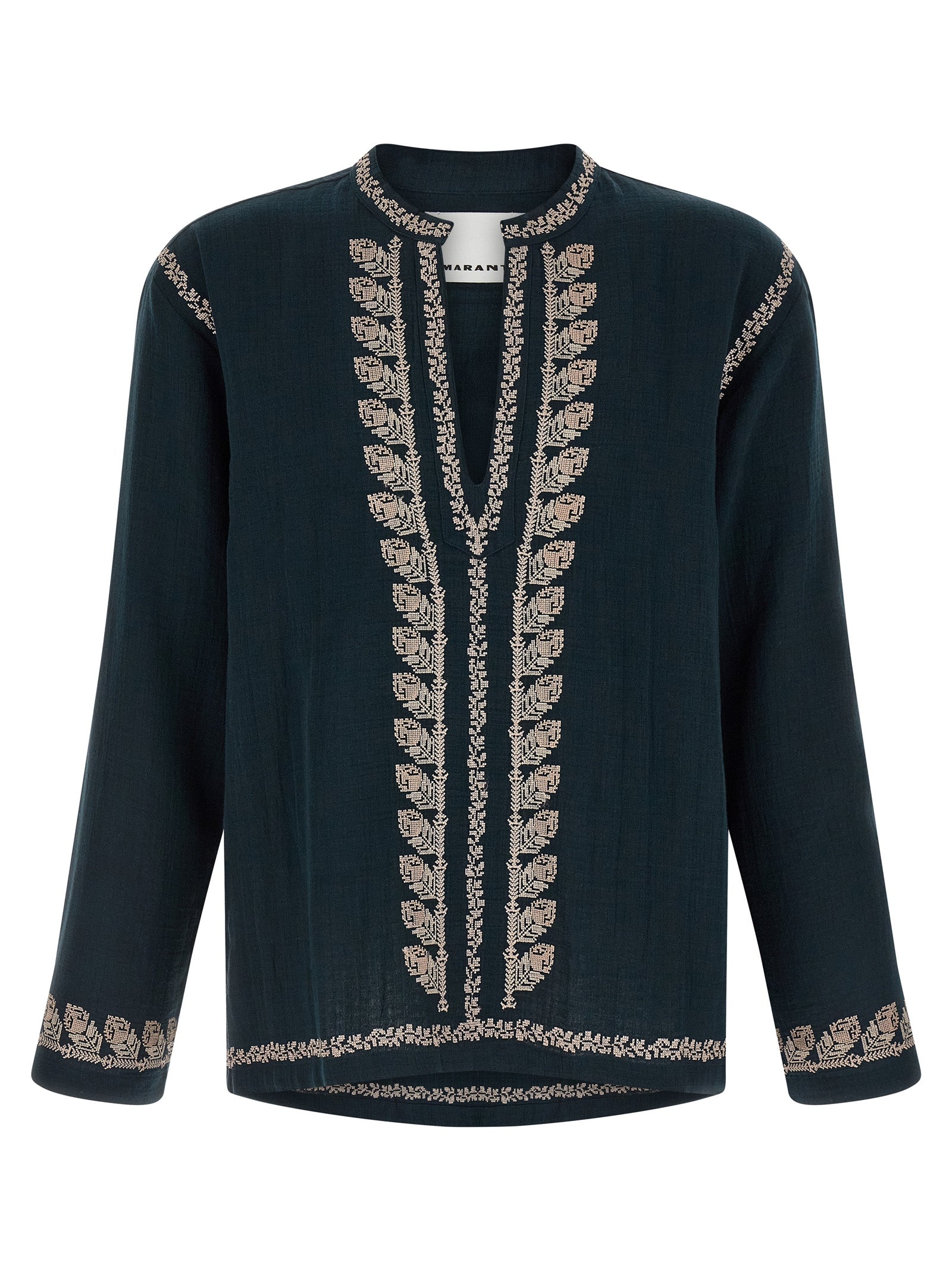 Blue Cotton Blouse