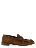 Brown Calfskin Slip-On Loafers