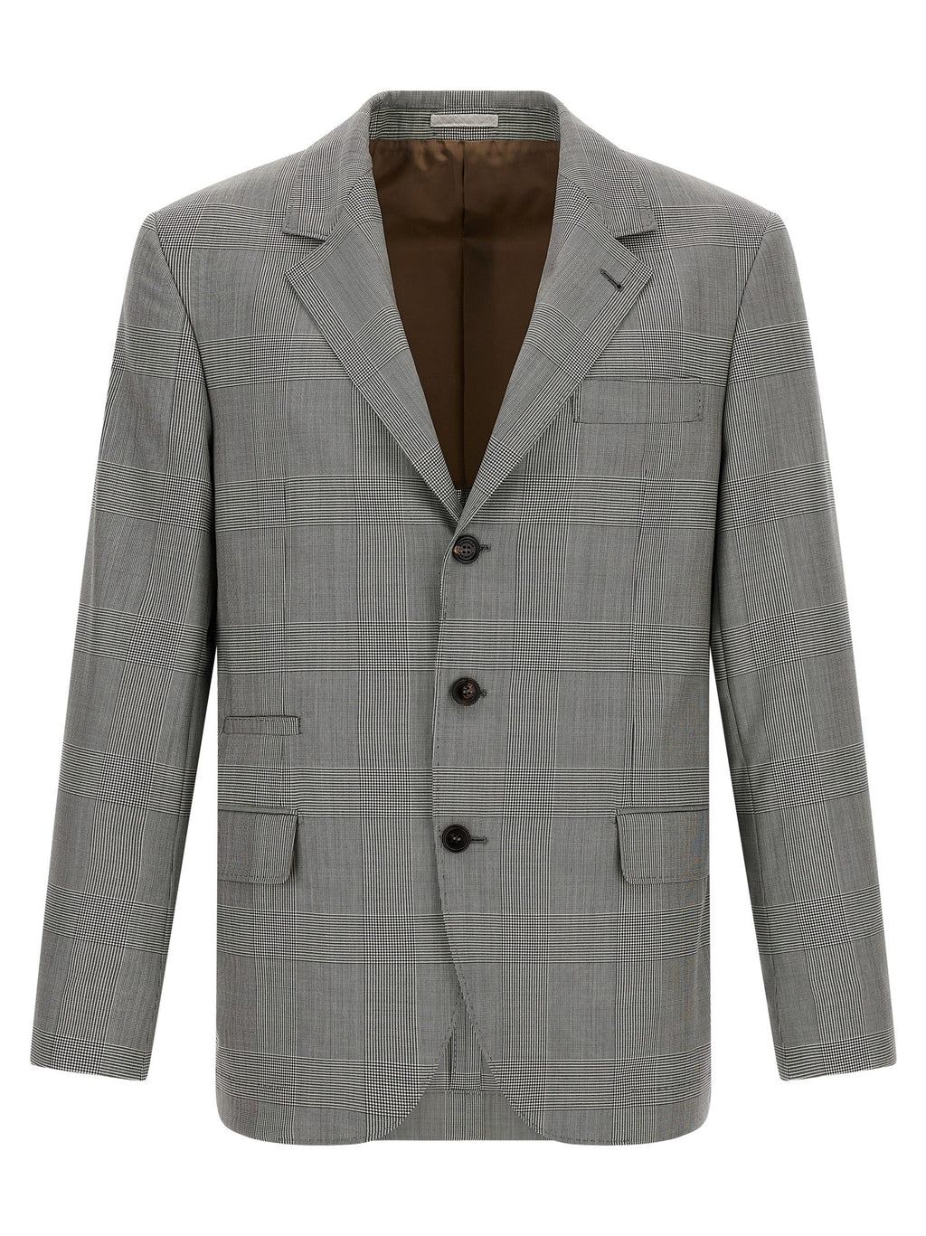 Gray Virgin Wool Blazer