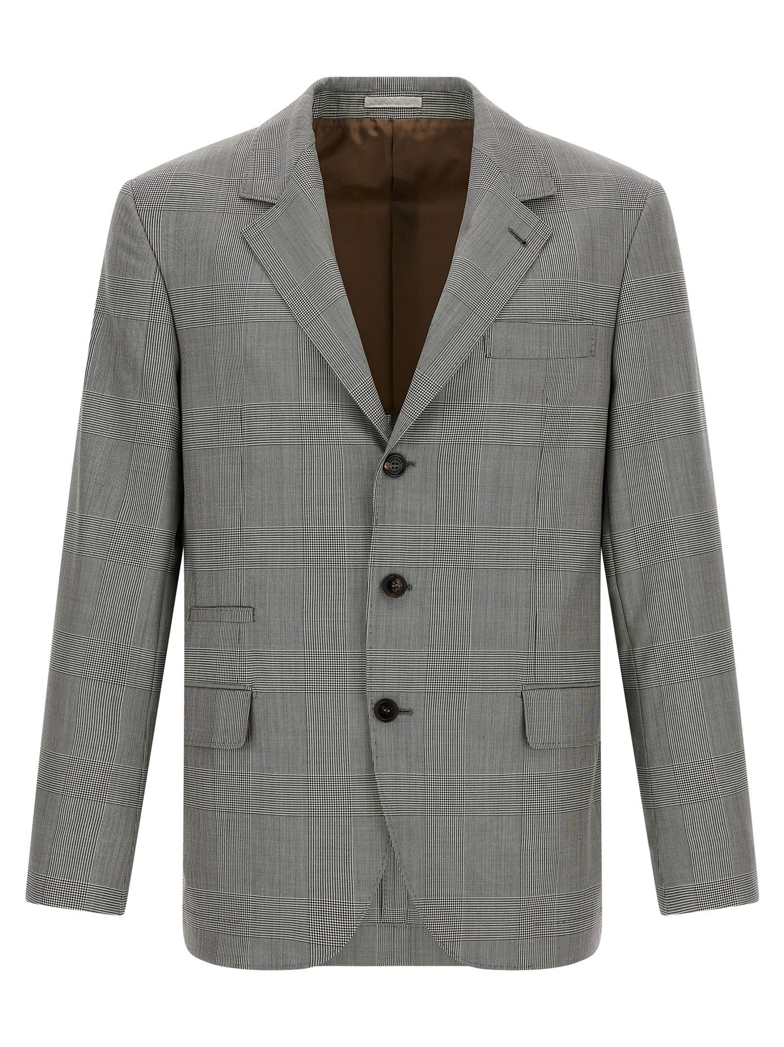 Gray Virgin Wool Blazer