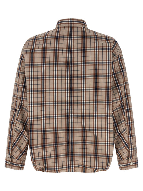 Beige Cotton Full-Length Jacket