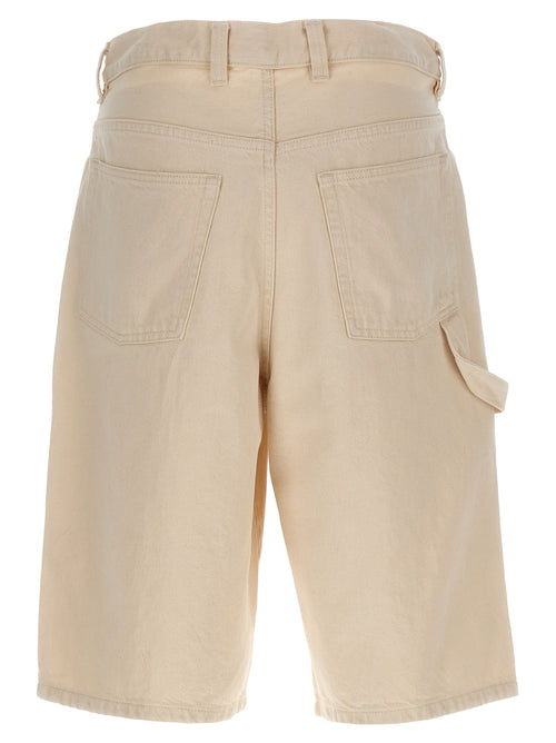 Beige Cotton Bermuda Shorts