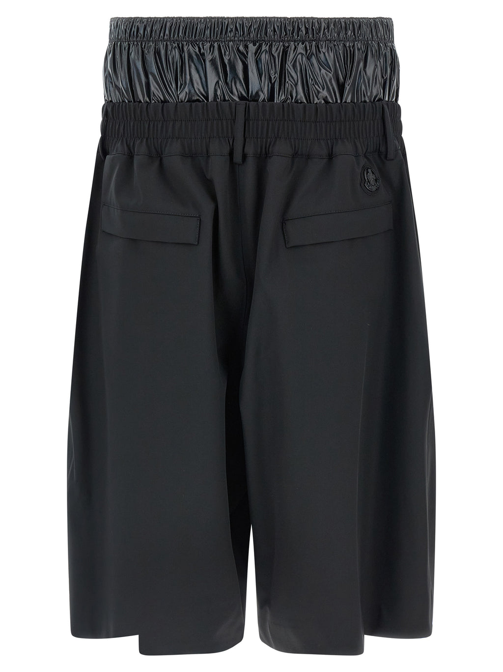 Black Polyamide Bermuda Shorts