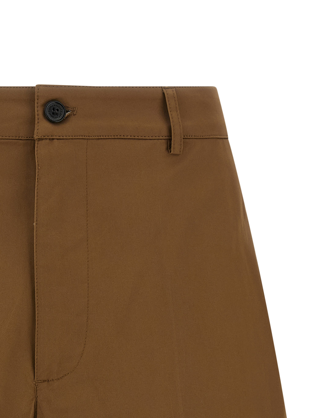 Brown Cotton Bermuda Shorts