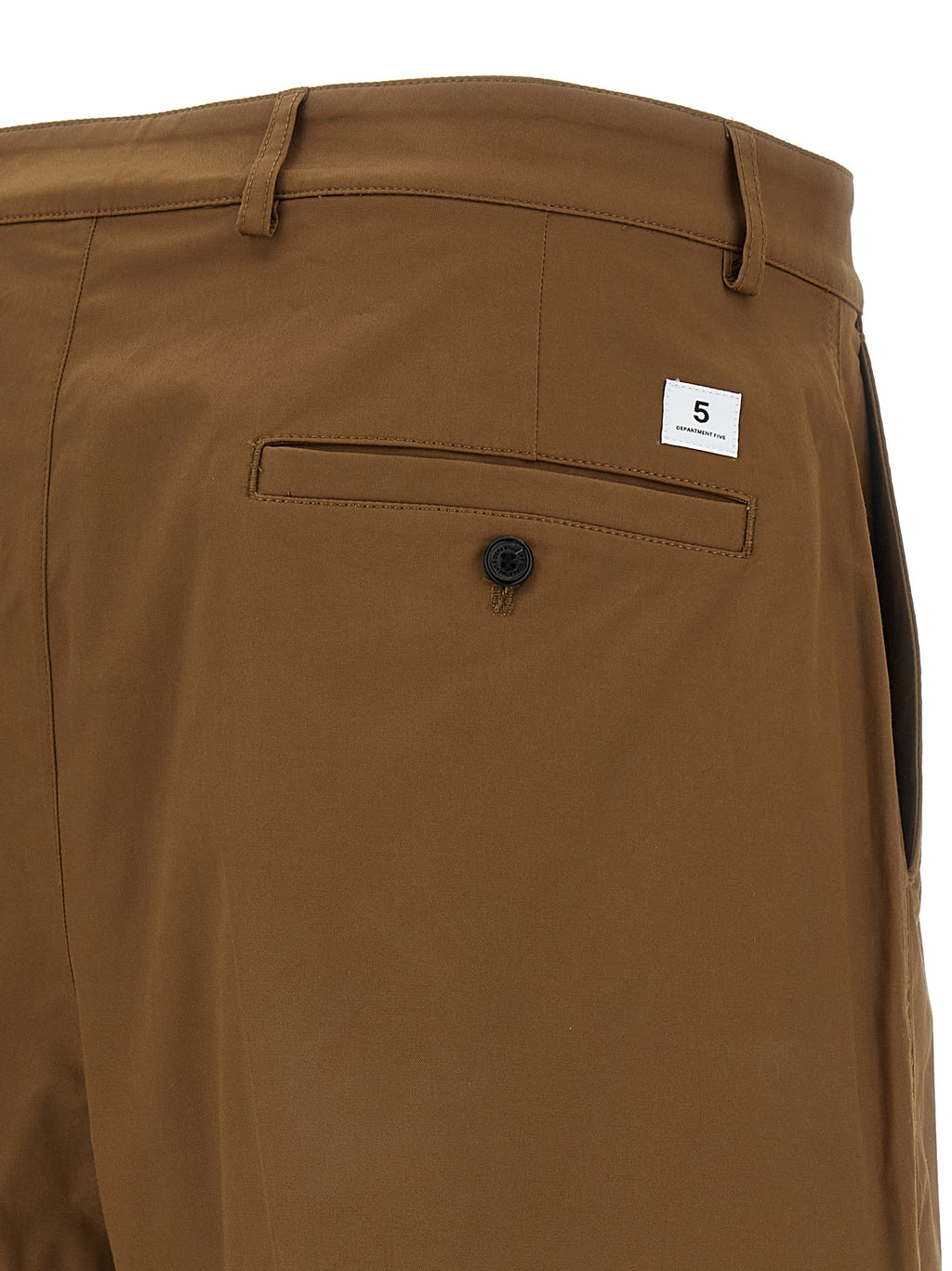 Brown Cotton Bermuda Shorts