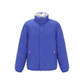 Blue Polyamide Full-Length Jacket