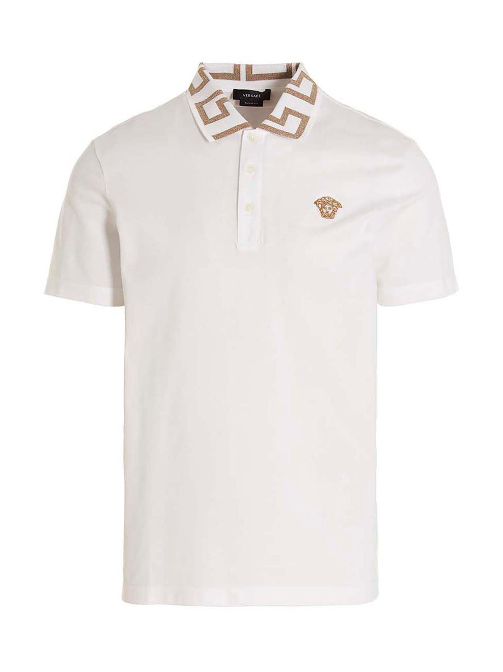 White Cotton Polo Shirt