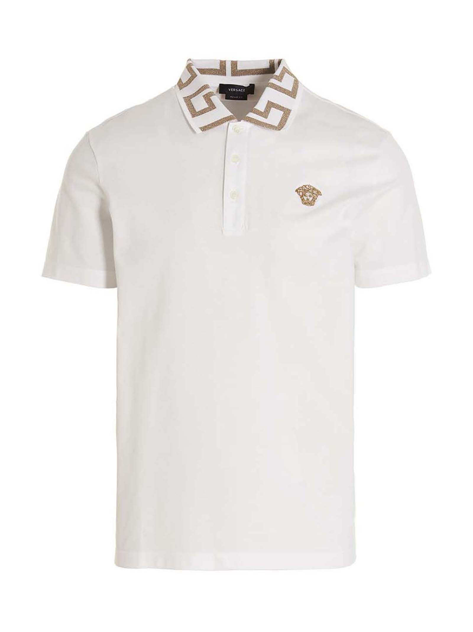 White Cotton Polo Shirt