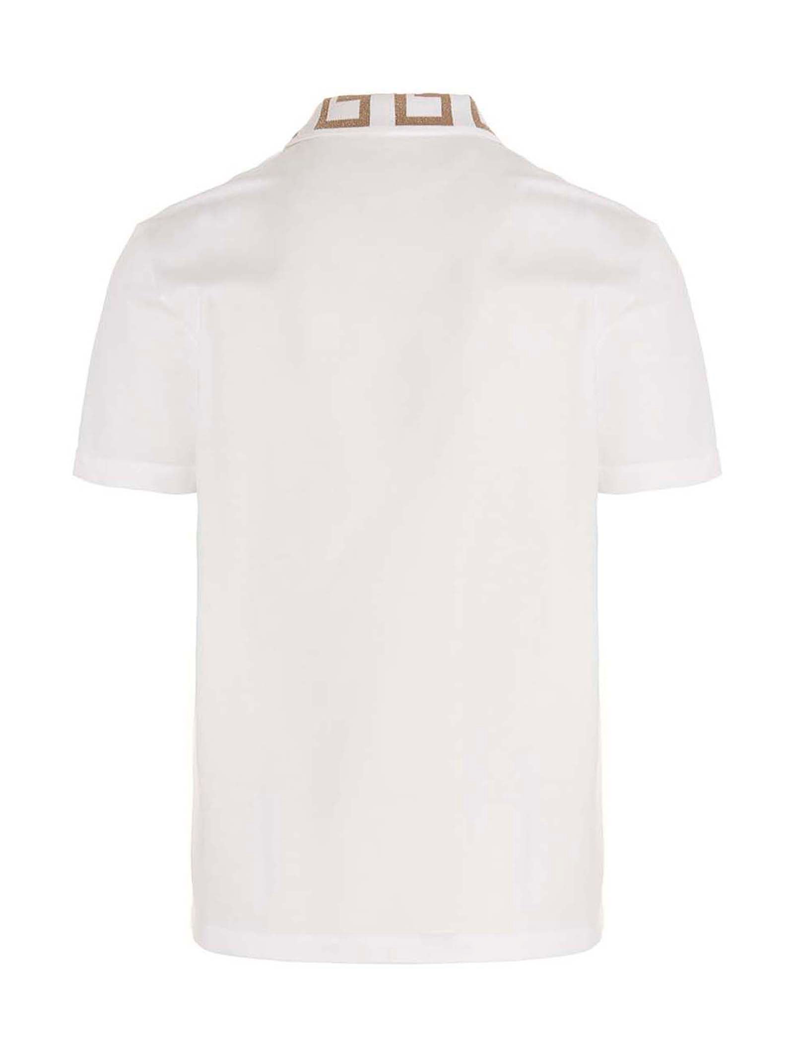 White Cotton Polo Shirt