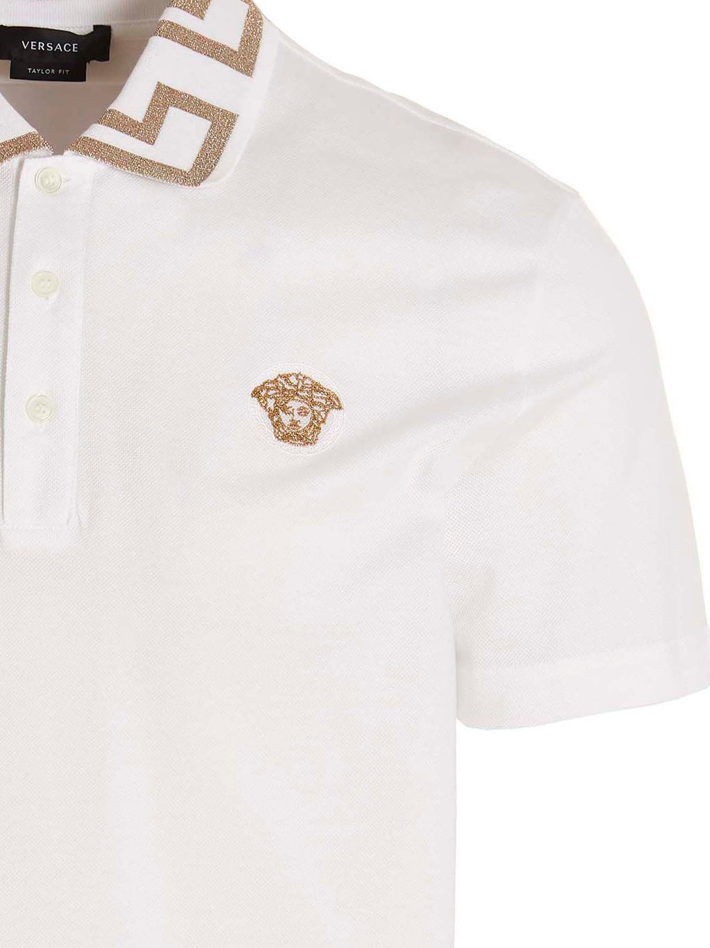 White Cotton Polo Shirt