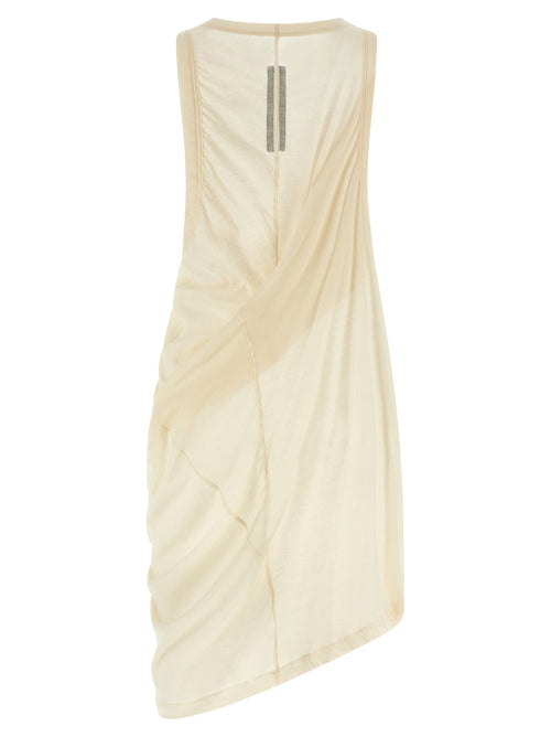 Beige Cotton Casual Dress