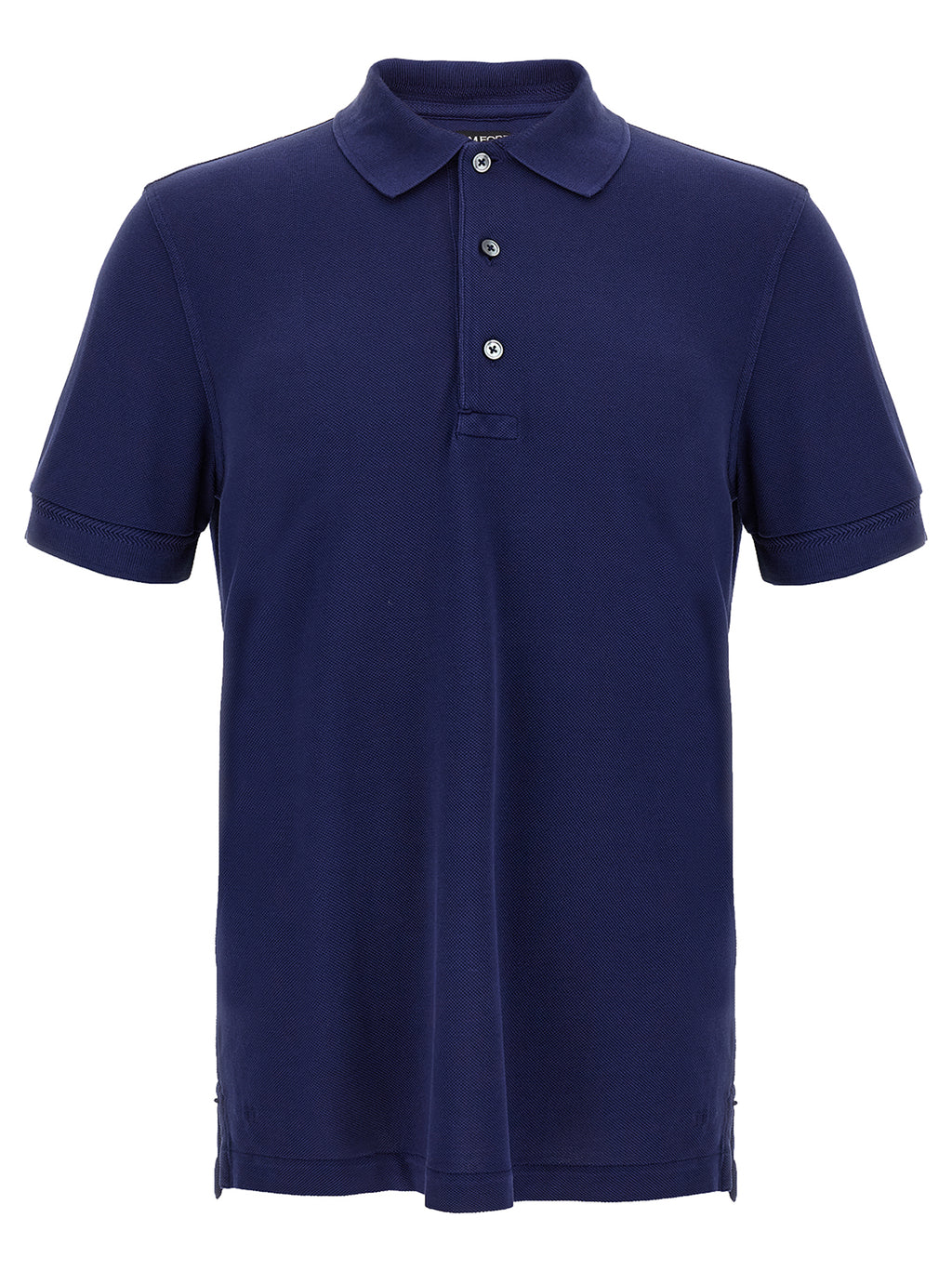 Blue Lyocell Polo Shirt