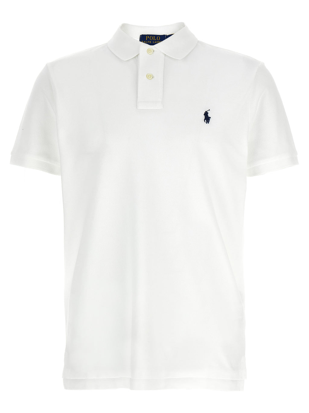 White Cotton Polo Shirt