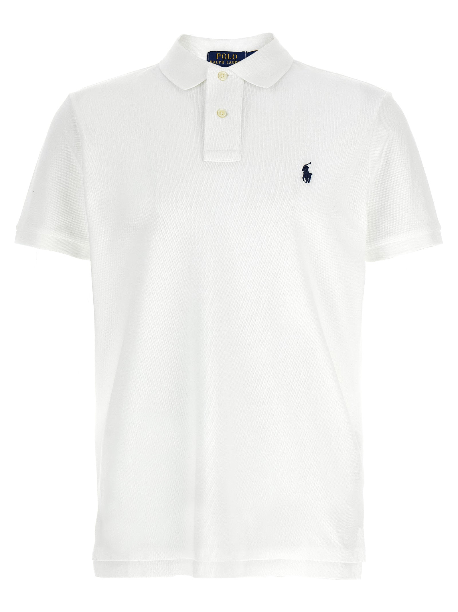 White Cotton Polo Shirt