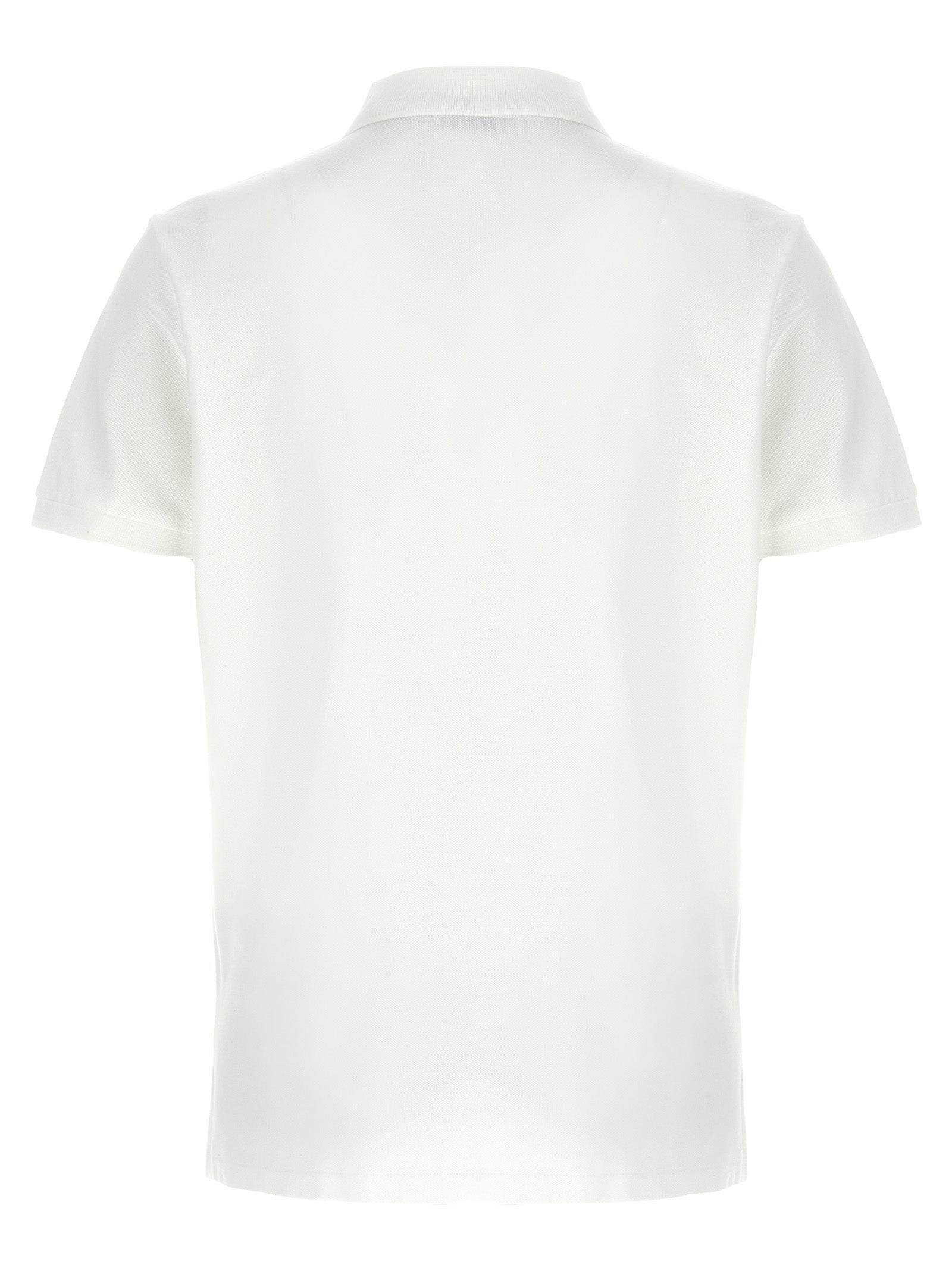White Cotton Polo Shirt