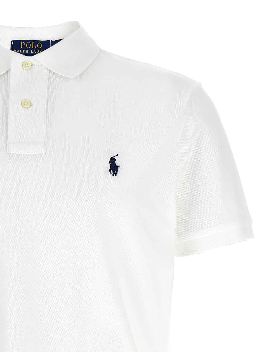 White Cotton Polo Shirt