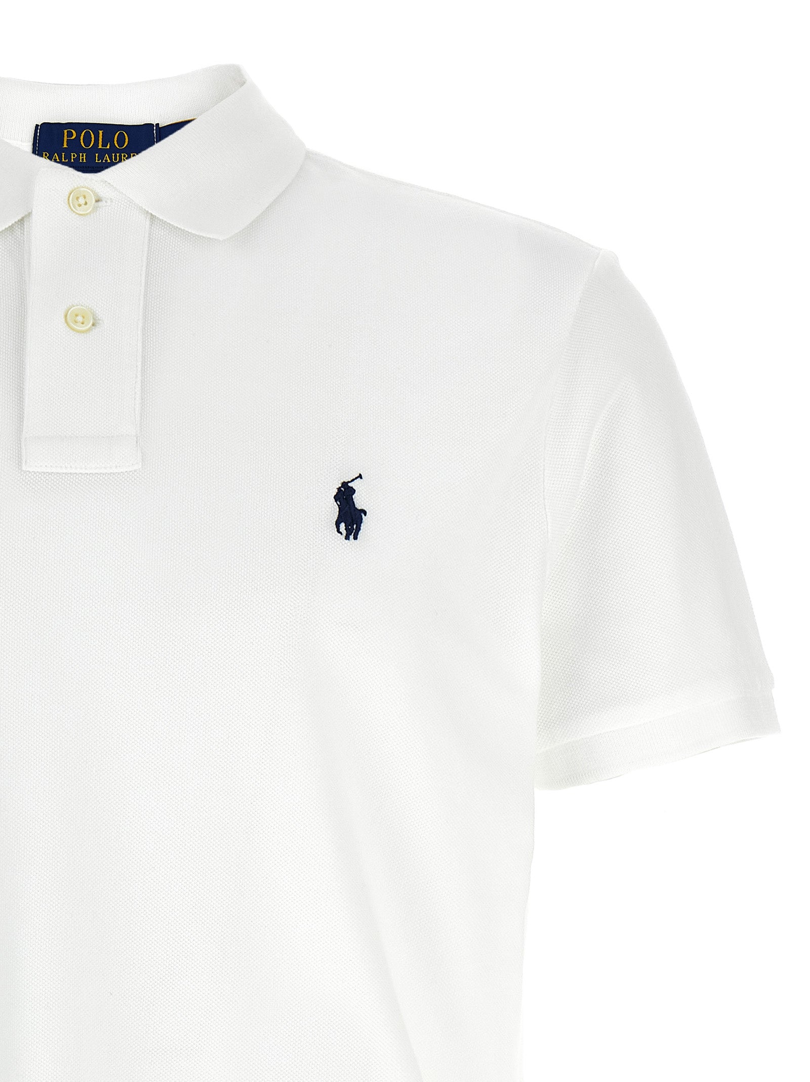 White Cotton Polo Shirt