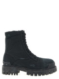 Black Cotton Chelsea Boots