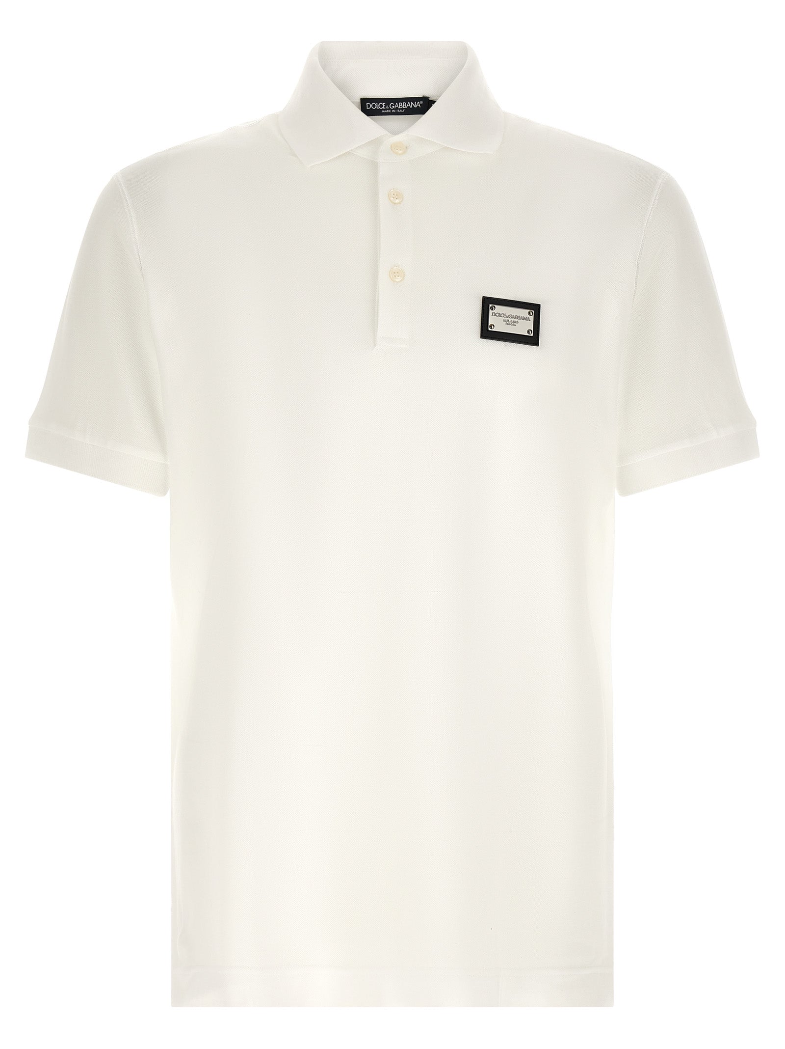 White Cotton Polo Shirt