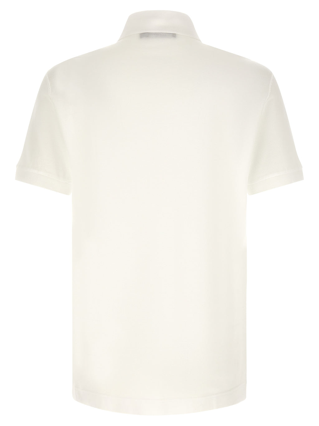 White Cotton Polo Shirt