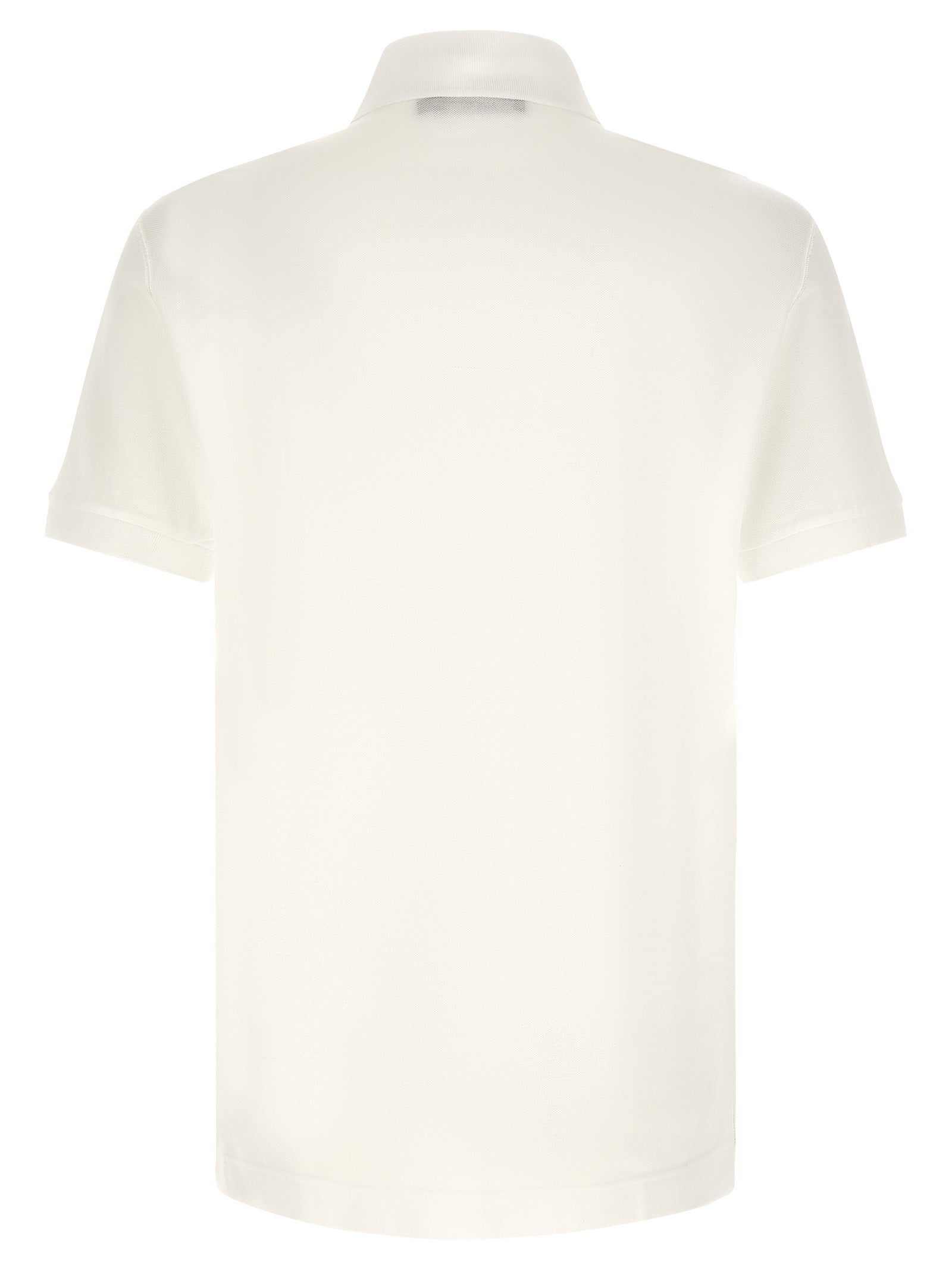 White Cotton Polo Shirt