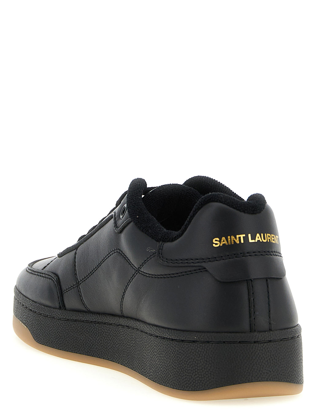 Black Calfskin Low Top Sneakers
