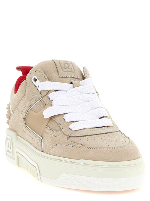 Beige Calfskin Athletic Sneakers
