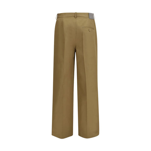 Beige Cotton Chino Pants