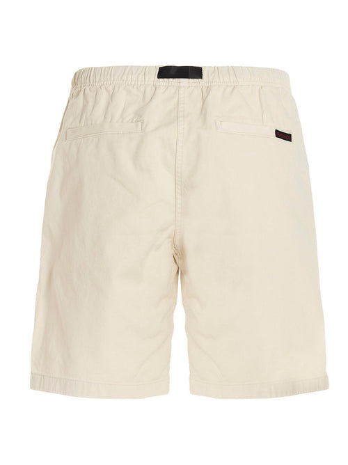 Beige Cotton Bermuda Shorts