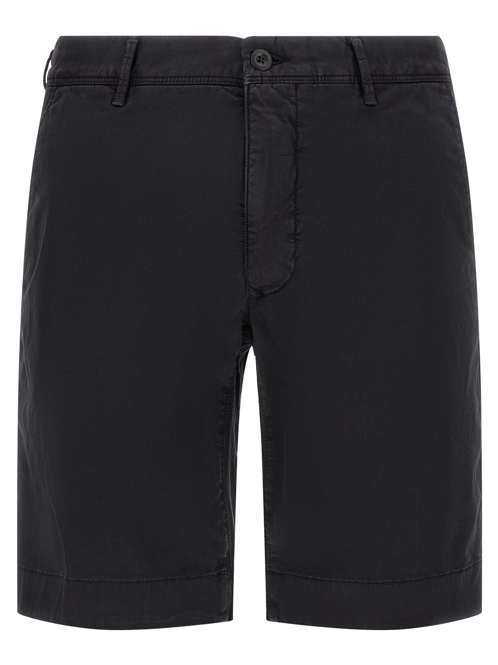 Blue Cotton Bermuda Shorts