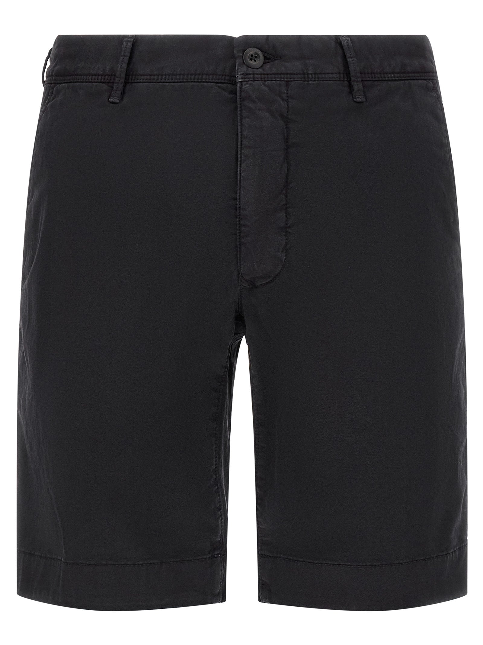 Blue Cotton Bermuda Shorts