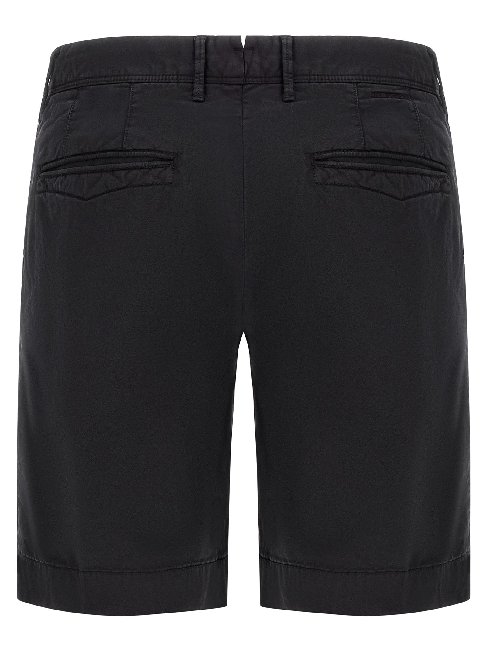 Blue Cotton Bermuda Shorts
