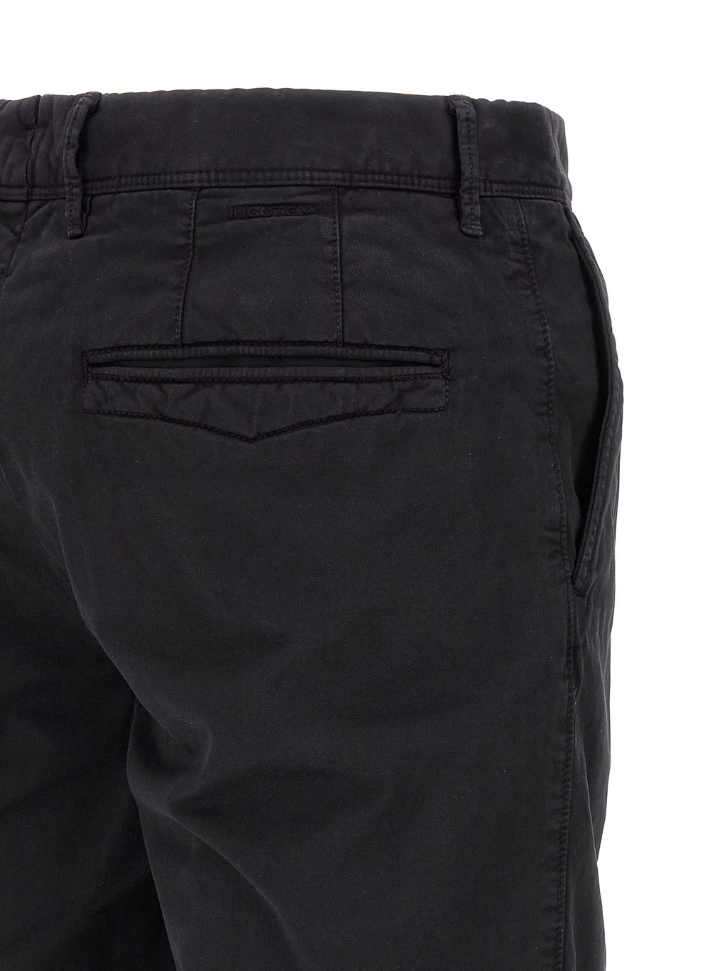 Blue Cotton Bermuda Shorts